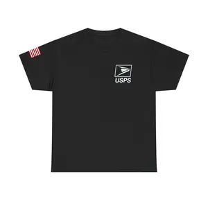 USPS Graphic Tee, Unisex Cotton Shirt, Americana Apparel, Post Office Pride Shirt, Gift for Postal Workers, Everyday Casual Wear, Flag Tee
