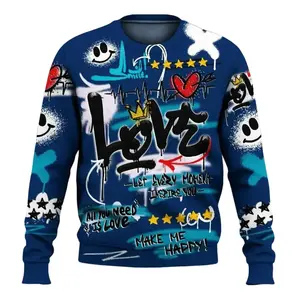 Kobe 5 X-Ray Shirt, Happy Love Beats Graffiti Streetwear All Over Print Unisex Sweatshirt