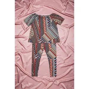 Talk To Me Plus Size Two Piece Set- Multi