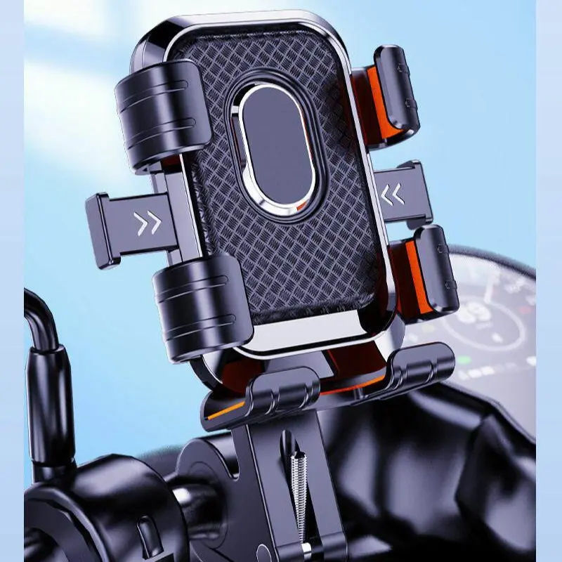 Durable Anti-Shake Bike Phone Secure Mount, Universal Cellphone Navigation Holder for Motorcycles and E-Bikes, Compatible with All Models, Cell Phone Mounts