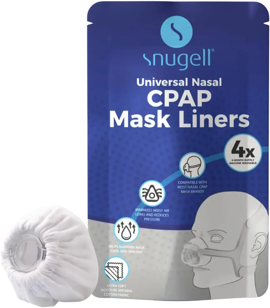 Universal Nasal CPAP Mask Liners - Available in White and Gray