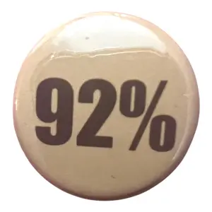 92% Pin Back Button for DIY Decorating and Crafts