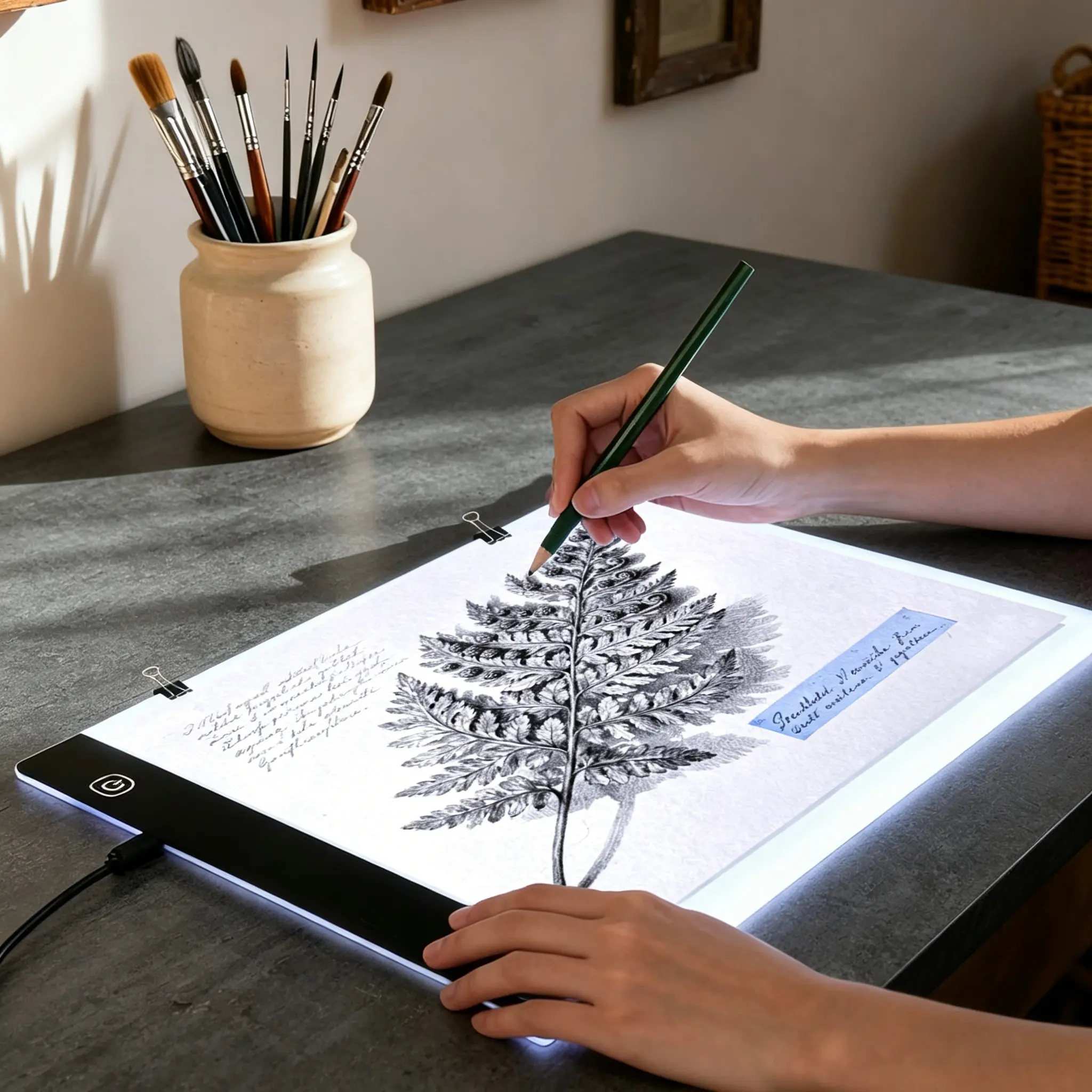 LED diamond painting board — A4 (33.5 × 23.5 cm) / A5 (24 × 15 cm); adjustable brightness replica board; light pad for diamond drawing board; sketch template; animations and other creations; diamond painting kit, copy board