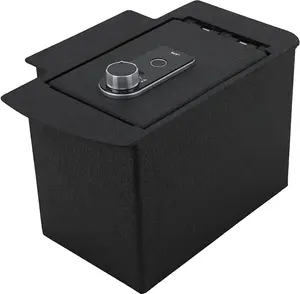 Center Console Safe Vault - KEREN Console Gun Safe Box Compatible with Toyota Tacoma 2005-2015, with Fingerprint Lock