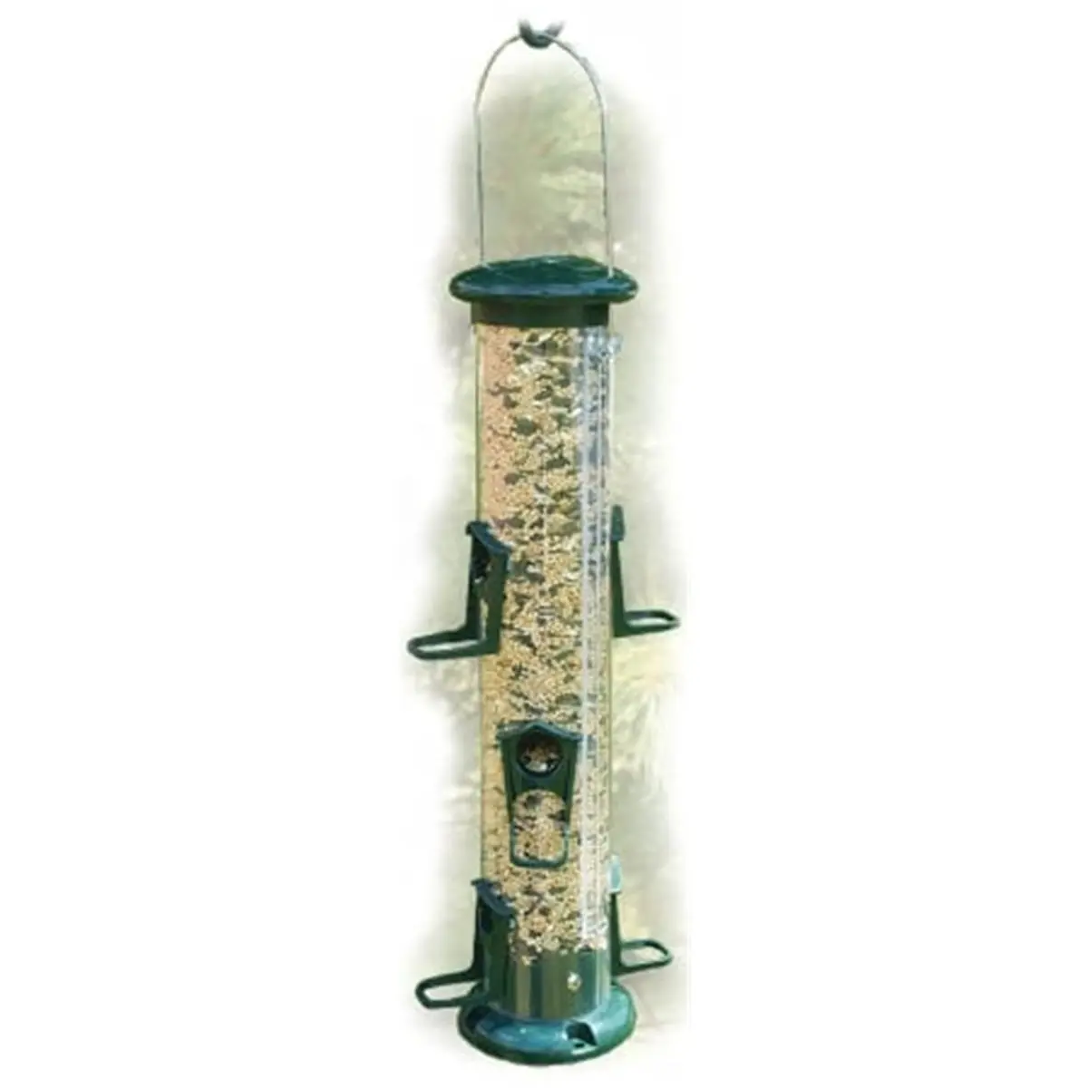 Woodlink Audubon 15in Squirrel-Proof 6-Port Seed Tube Bird Feeder, Outdoor Feeding Tool for Bird Supplies, Squirrel Proof Bird Feeders