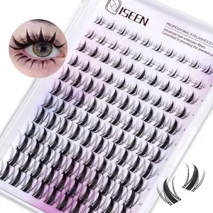 Fairy Lash Clusters Kit, DIY Spider Eyelash Extensions Kit, Feline Lash Look, Lashes Cluster, Individual Lashes, Cosmetic, Wispy Eyelash Clusters, Cosmetic False Lashes, Eyelash Extensions Set