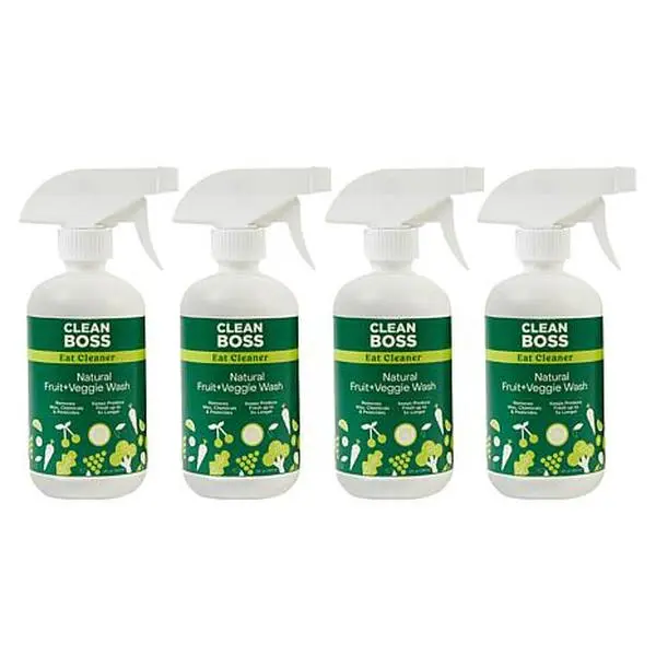 Joy Mangano JOY Eat Cleaner 4-pack Fruit & Veggie Natural Wash & Life Extender