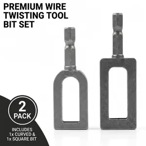2-Pack Multifunctional Wire Twister / Knotter — Sizes #9 & #11 — Wire Winding Tool & Twisting Sleeve — Large-Diameter Wire Application