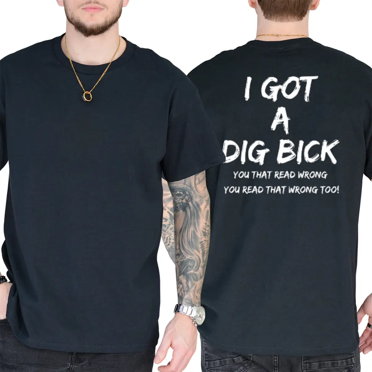 I Got A BD Shirt, Short Sleeve Printed Graphic Shirt, Daily Casual Cotton Menswear