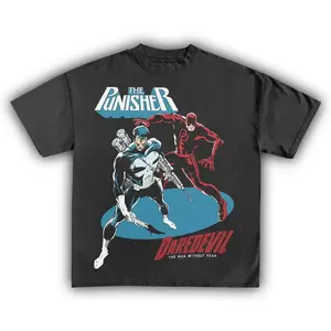 THE PUNISHER VS.DAREDEVIL T-SHIRT, GIFT FOR FANS, GIFT FOR HER, GIFT FOR HIM,summervibes
