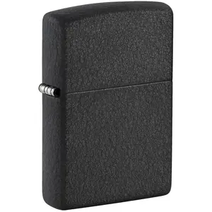 Zippo Black Crackle Pocket Lighter - Made in USA