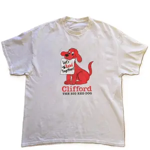 Clifford the Big Red Dog white cotton t-shirt