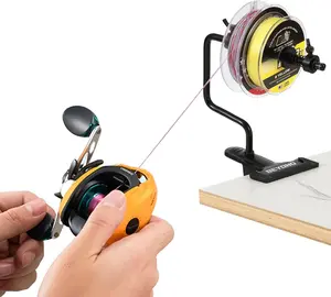 EZ Fishing Line Spooler  Portable Table Mounted Reel Spooler for Spinning & Baitcasting Reels  Adjustable to Fit Multiple Size Spools of Fishing Line
