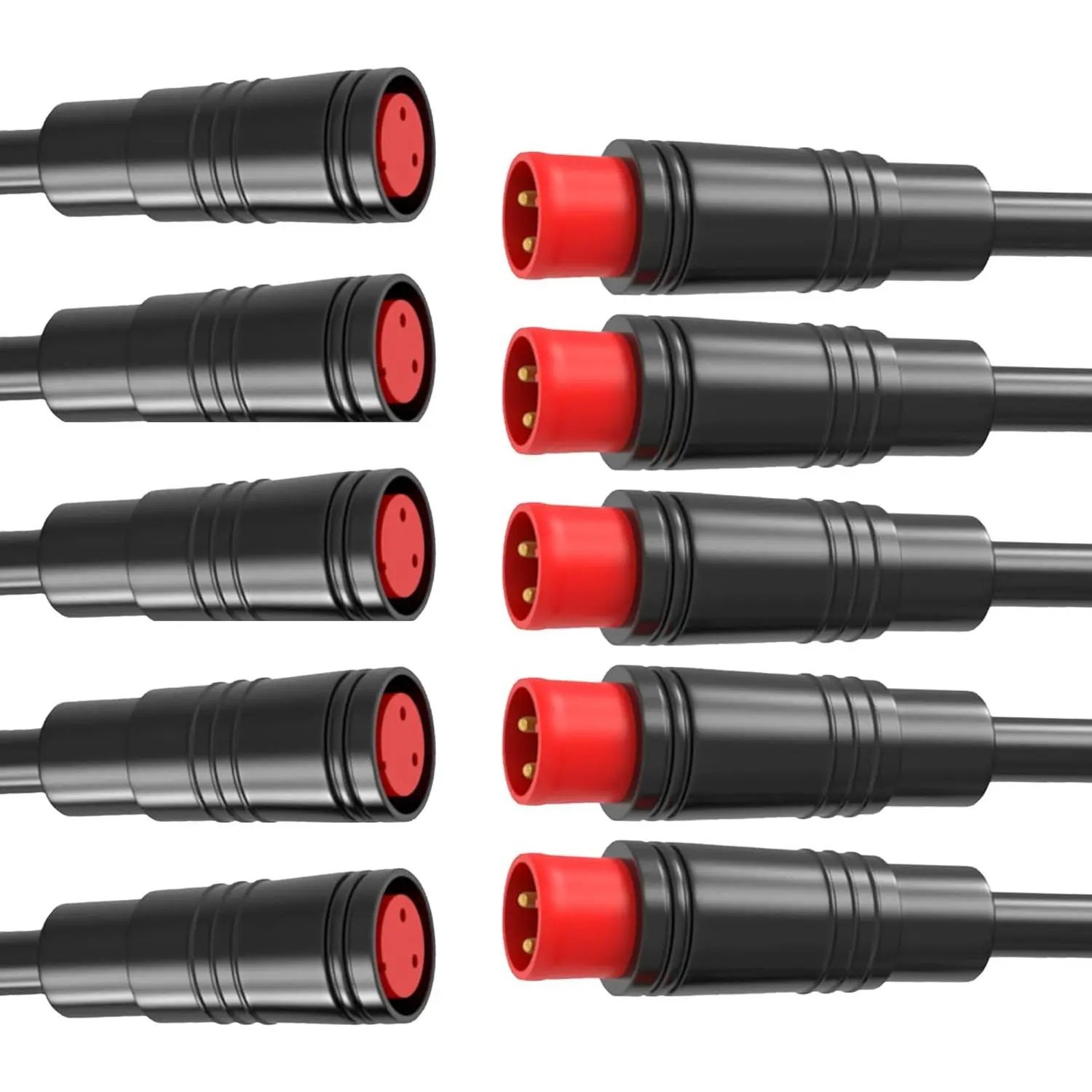 Julet Automotive Motorcycle Pure Copper Electric Extension Connector - 2Pin/3Pin/4Pin Male-Female, Universal, Durable Reliable, Durable Reliable Connectors, Universal Connector