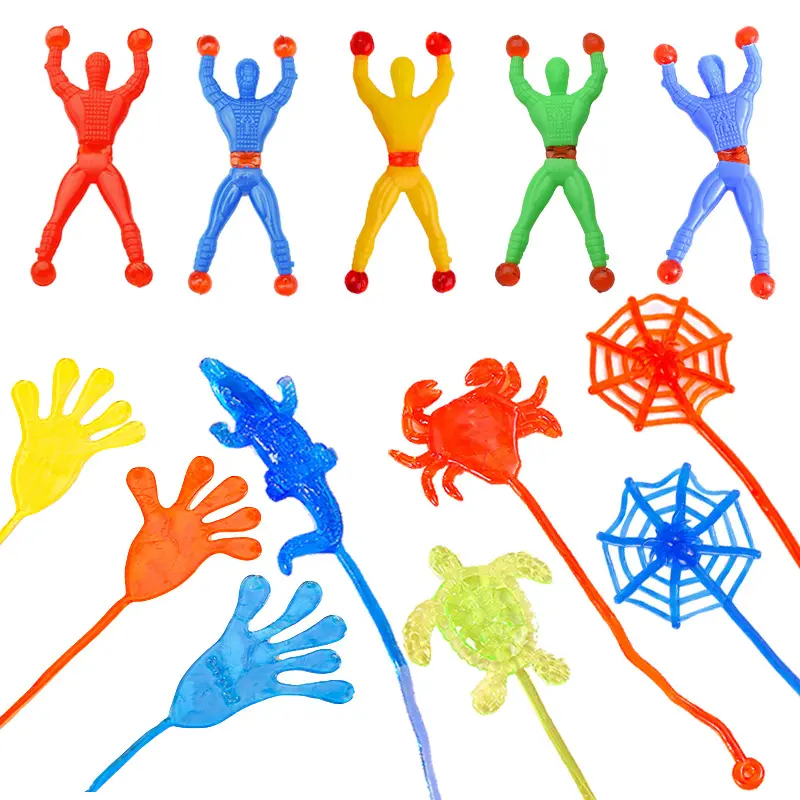 Slingshot Turkey / Meteor Hammer / Squeeze Hand Toy / Wall-Climber — Stress-Relief Gadget, Sticky Hand, Novelty Prank Toy, Sticky Spider-Man Wall-Climbing Figure