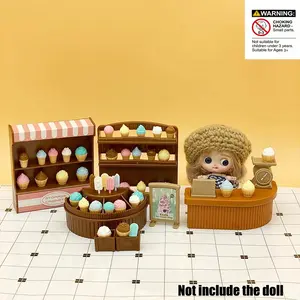 Ice Cream Shop Pretend Play Toy, 1 Box Simulation Mini Ice Cream Shop Toy, Pretend Play Toy, Pretend Play Set, Birthday Gift