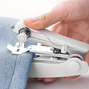 Portable Handheld Sewing Machine Set, Sewing Supplies Crafts, Includes Mini Sewing Machine & Free Gifts, Home Easy DIY Stitching Tool, Random Color, Essential Repair Kit