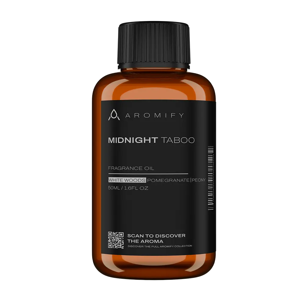 Aromify Midnight Aria Fragrance Oil Inspired by Aria Hotel Las Vegas Aromatic Amberwood & Amber Vanilla Scent 50ml Body Perfume