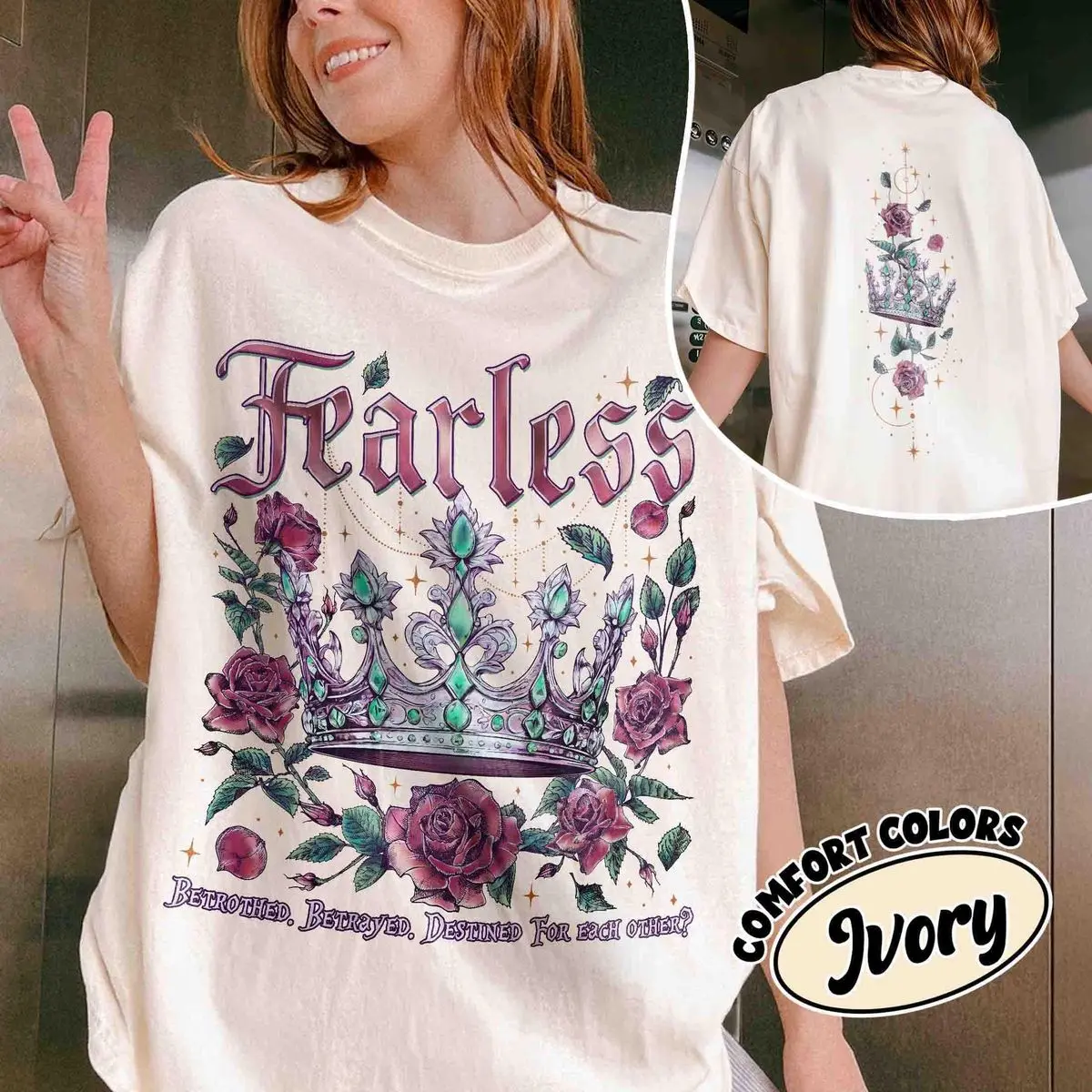 Comfort Colors Powerless Bookish Shirt For Fan, Fearless Lauren Book Tshirt, Kai And Paedyn, Gift For Bookworms, Unisex Garment-Dyed Tee, Crewneck Top