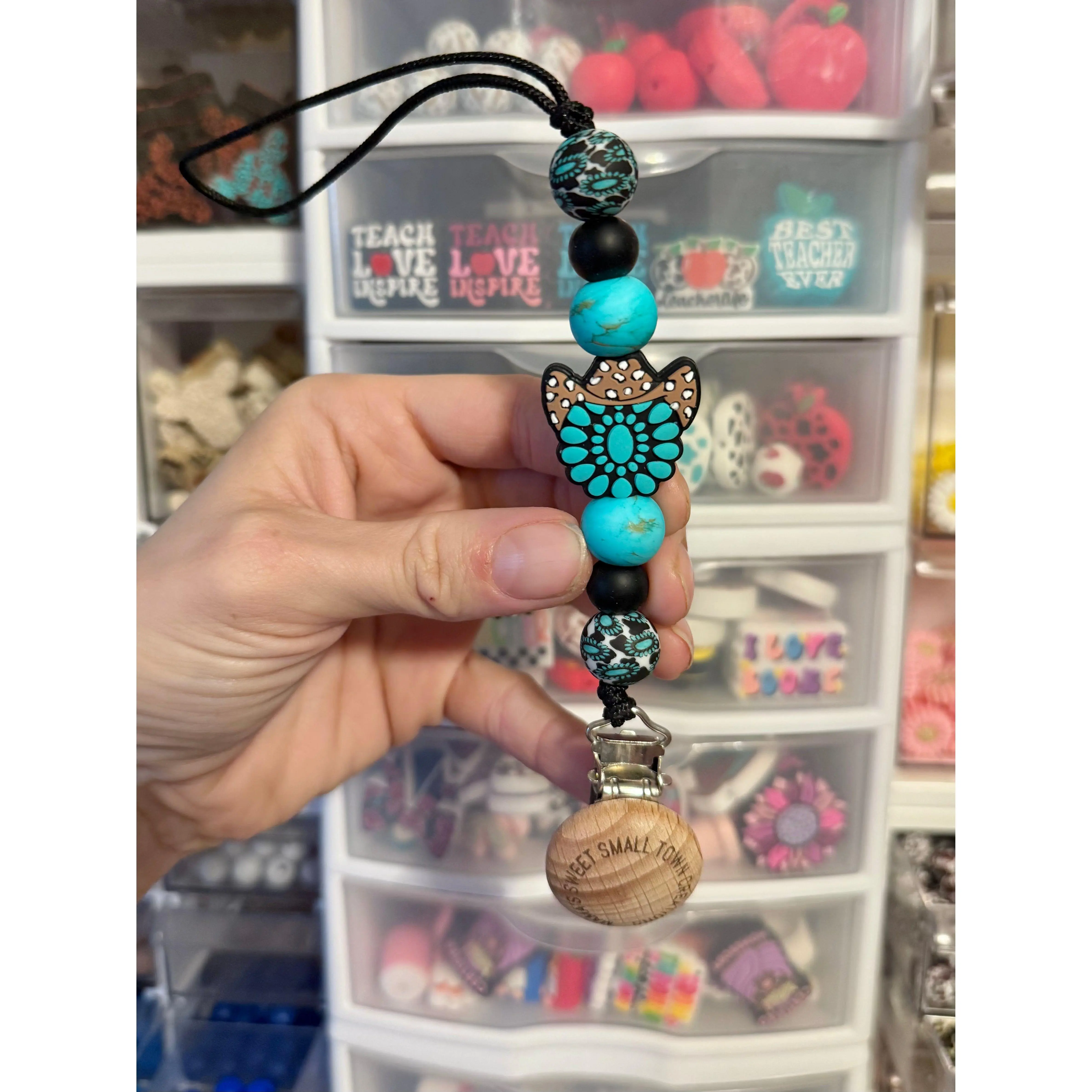 Western Concho Pacifier Holder