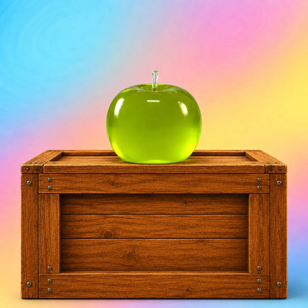 Crystal Apple Gel Squishy