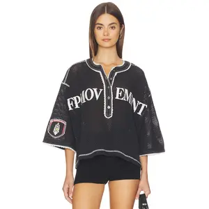 Free People x FP Movement Camp Out Tee in Black