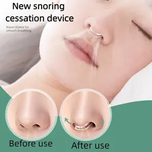Adjustable Nose Clip Snoring Device - Transparent Anti-Snoring Aid, No Battery Needed, Easy to Use, No Power Needed, No Electricity Needed, No Battery Included, Snoring Solution, Transparent Design, Easytouse Device