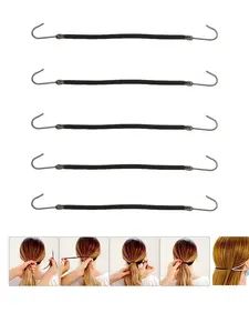 Wig Holder Hair Tie Dual Clip, Natural Hair Extension, Voluminous Synthetic Hair Piece, Quick DIY Hairstyle Tool, Daily Wear Accessory Set of 10
