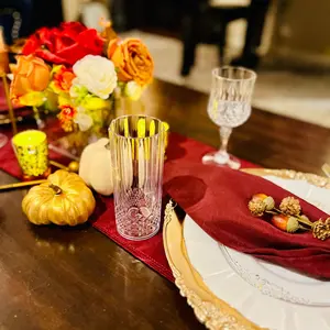 Fall Leaves Custom Packaged Table Setting for Two