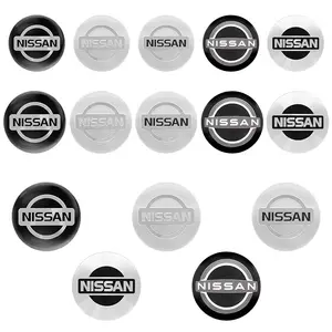 4PCS 56/60/65mm Car Wheel Hub Center Cap Emblem Stickers Wheel Decal For Nissan Qashqai Juke X-Trail Patrol Note Juke Leaf Altima Almera Maxima Micra Murano Rogue Pulsar Sentra Teana Tiida March Navara Nismo Sylphy Automobile Decals