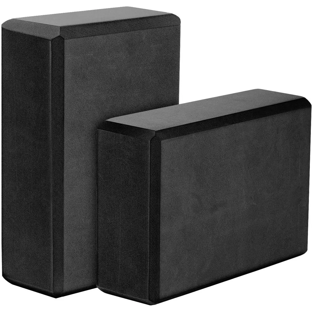 High-Density EVA Foam Support Bricks (2 Pack), 9" x 6" x 3" Lightweight Props with Beveled Edges for Fitness, Stretching, and Balance to Gain Strength and Achieve Better Flexibility, Great For Fitness Routines, Sports, Moisture-Proof, Soft Foam Blocks