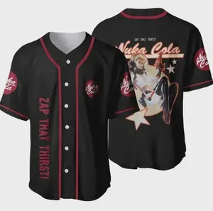 Falloutt Nukka Colla Baseball Jersey, Retro Game Inspired Button Up Shirt, Vault Style Streetwear Aesthetic Unisex Top | 090126.R0359.ID02