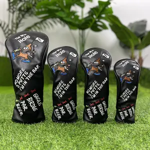 Golf Club Head Covers Set, Fits Driver Fairway Wood Hybrid Iron Clubs, Golf Irons, Durable & Stylish Design, Essential Golf Accessory, Golf Equipment