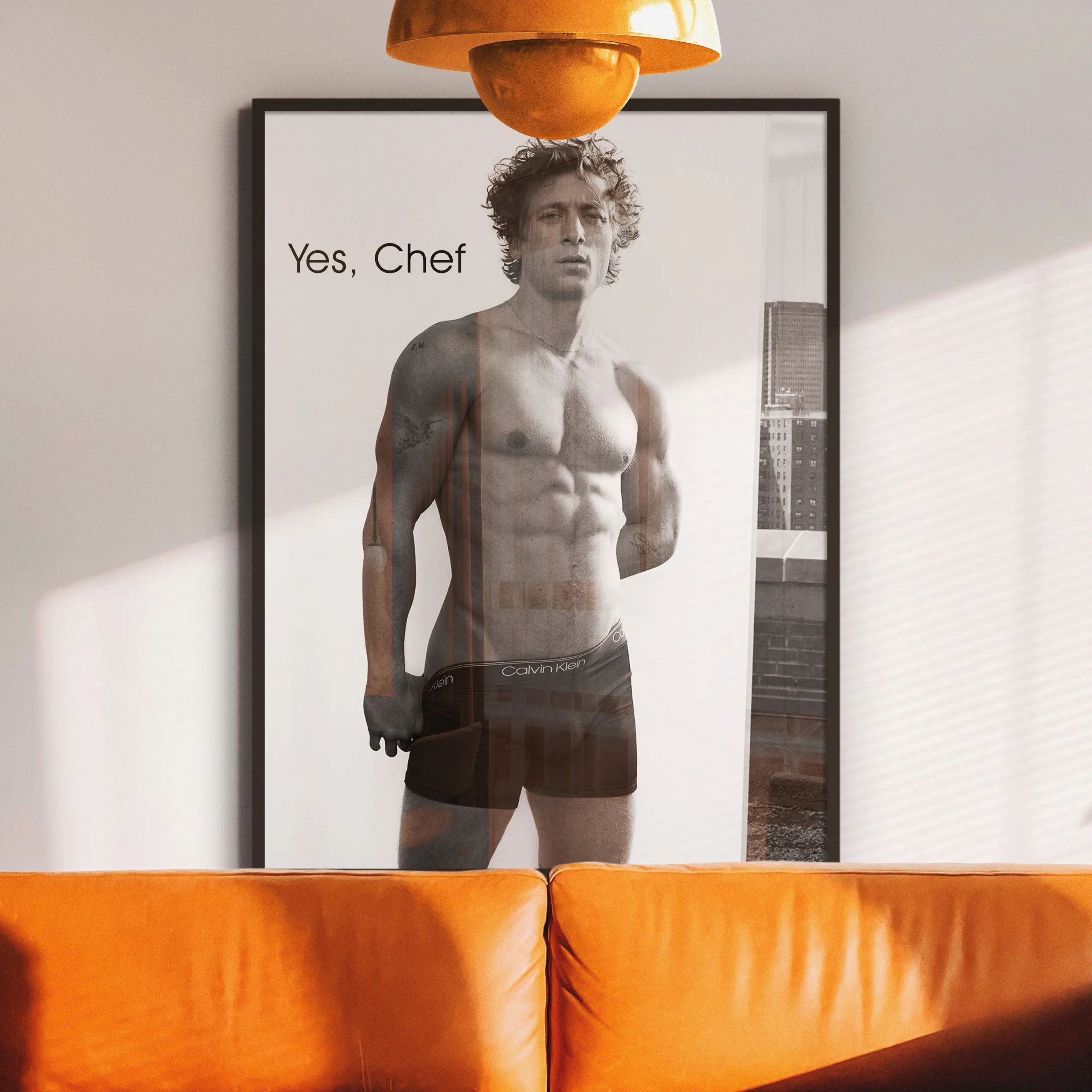 Yes, Chef B&W Wall Art | Jeremy Allen White Poster | The Bear Print