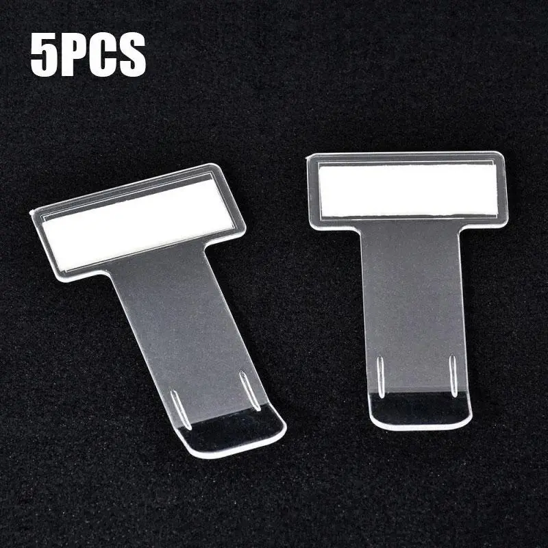 2026 New Transparent Car Vehicle Parking Ticket Receipt Permit Card Holder Clip Sticker Windscreen Plastic Universal Car Accessories
