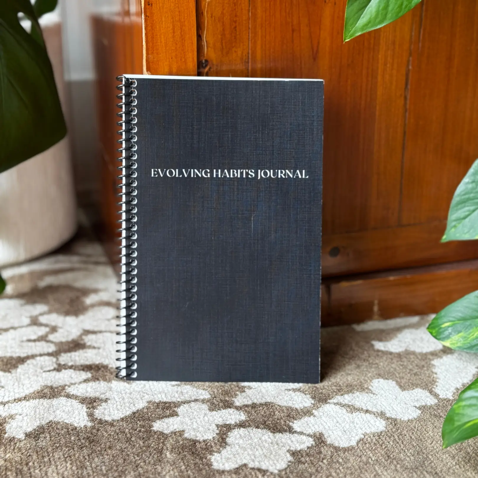 Evolving Habits Journal - B Rated Stock with Customizable Spiral Journal for Mindful Habit Tracking - 84 Pages with Year in Pixels & Goal Pages
