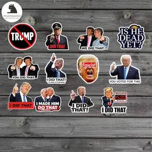 Anti-Trump Sticker, I Did That Anti-Trump Sticker, Trump gas pump stickers - Political Humor