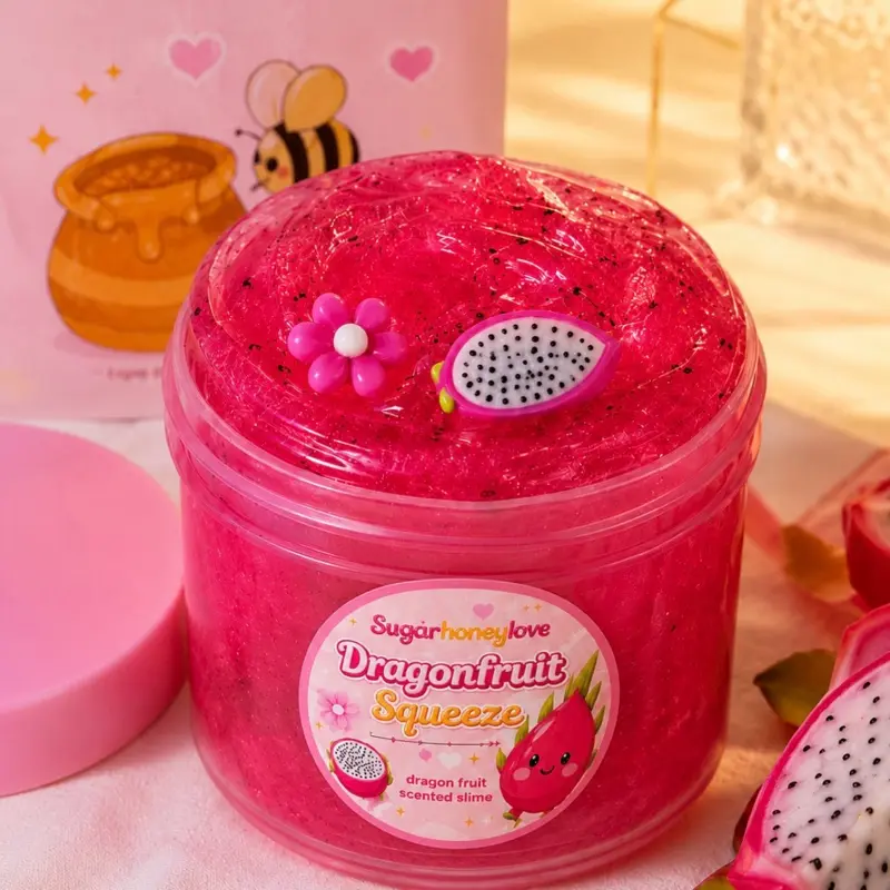 Dragon fruit slime 8 oz