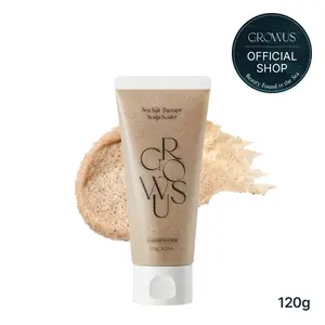 GROWUS Sea Salt Therapy Scalp Scaler with Salicylic Acid, Niacinamide, Dexpanthenol (250mg / 8.8 oz.) Exfoliating Deep Cleansing Exfoliator Effective Dandruff Care No Paraben No Sulfate for Itchy and Oily Scalp