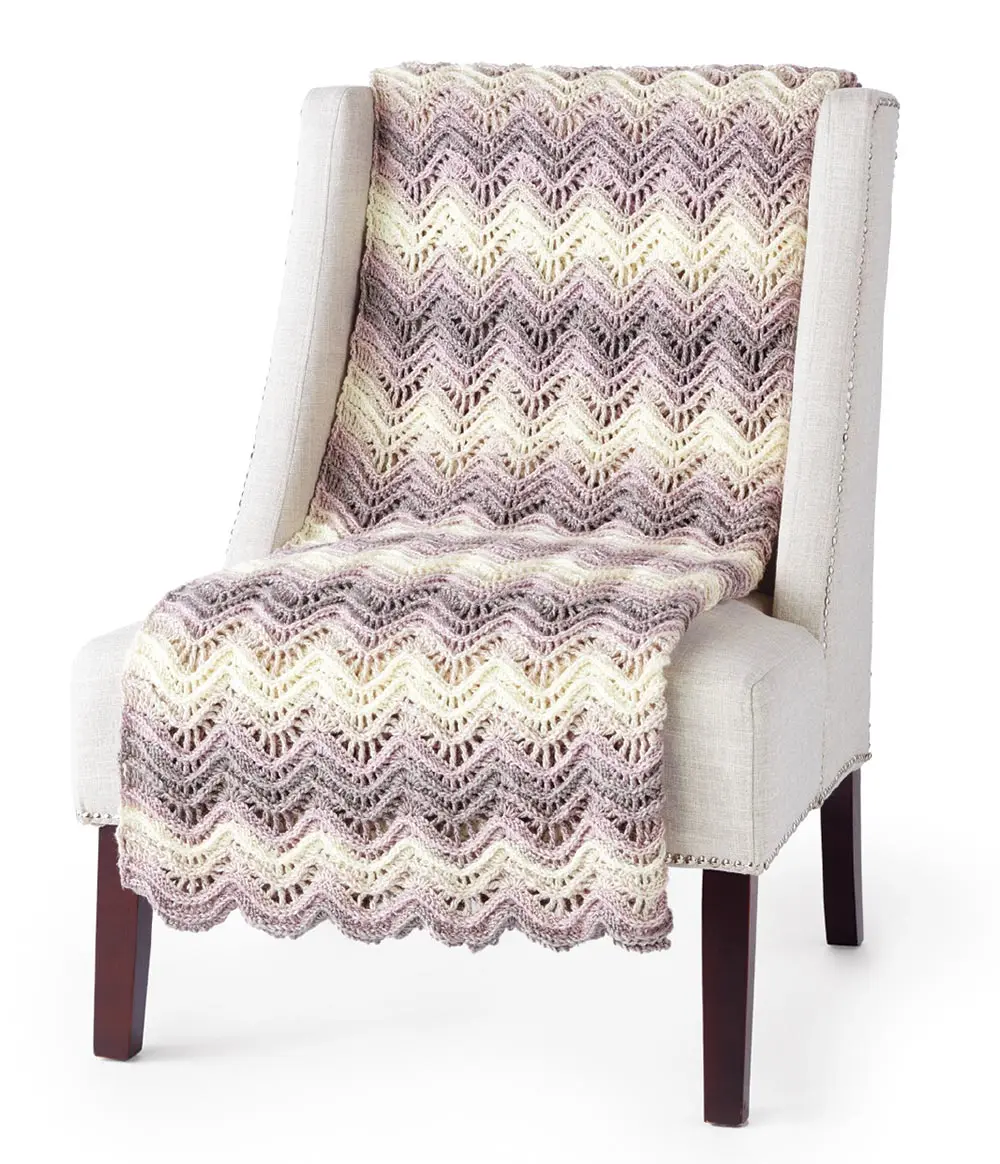 Crochet Ripple Ridges Blanket