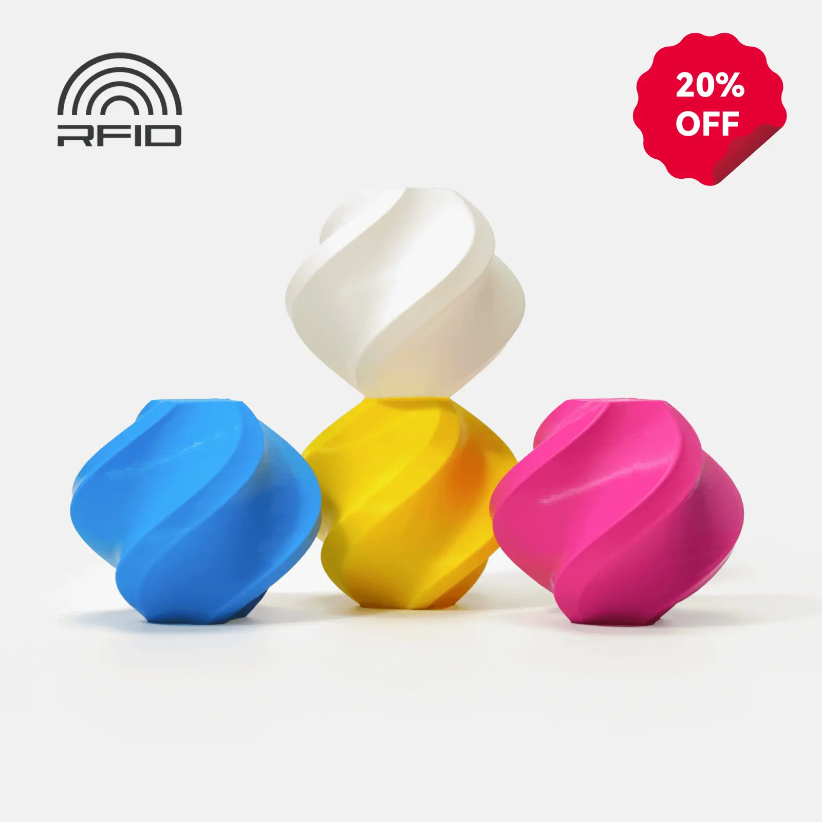 Bambu Lab PLA CMYK Lithophane Bundle - PLA Filament 3D Printing Supplies for 3D Printers Bambu Lab PLA CMYK Lithophane Bundle - PLA Filament 3D Printing Supplies for 3D Printers
