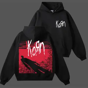 Retro Korn Shadow Man Hoodie 2 side ,Korn Band Hoodie , Music Graphic Tee, Rock Band Shirt, Retro Music Tee, Rock Music Lover Shirt, Vintage Band Shirts Casual Comfort Cotton Fabric Fit Top, Top Men's and Women's Clothing