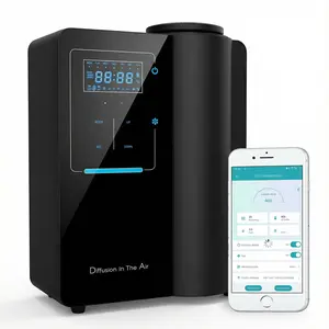 Kevinleo Scent Oil Diffuser App HVAC for 7,500 Sq.Ft Large Spaces, 500ML Bluetooth Waterless Nebulizing diffusers, Flexible Work Time/Fragrance Density, Cold-Air Scent Air Machine for Home, Fragrance Diffuser, Air purifier