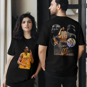 KOBE Black Mamba Bryant 8 LAKERS Unisex Acid Cotton T-Shirt Basketball Legend Shirt Gift For True Basketball Fans Soft E Tee for All-Day Comfort
