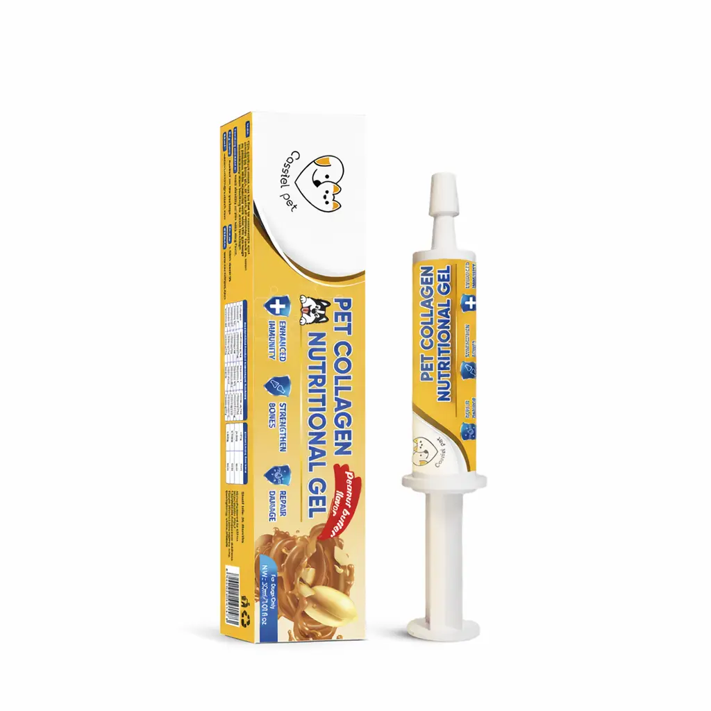 Cassiel-Pet Peanut Butter Flavor Daily Care Gel for Dogs, Soft Texture, Easy to Feed