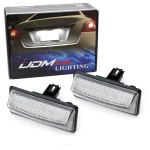 iJDMTOY 3W Full LED License Plate Light Kit For Nissan Altima Maxima Murano Pathfinder Rogue Quest Infiniti QX56 QX60, Powered by 18-SMD Xenon White LED