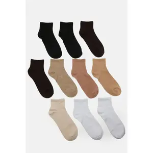 10 Pack Quarter Length Socks - Brown/combo 10 Pack Quarter Length Socks - Brown/combo