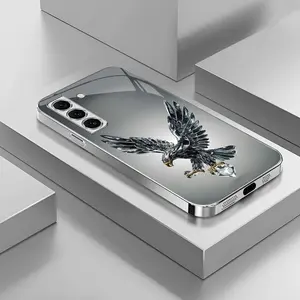 Suitable for [Galaxy S22+ 5g] Light luxury crystal eagle pattern and scorpion glass electroplated mobile phone case, exquisite and gorgeous 995