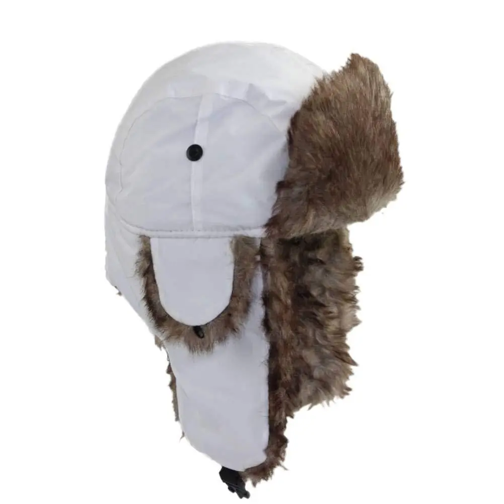 Unisex & Fleece Lined Hat, Outdoor Waterproof Earflap Ski Cap, Winter Snowboarding Beanie, Casual Fall & Winter Style