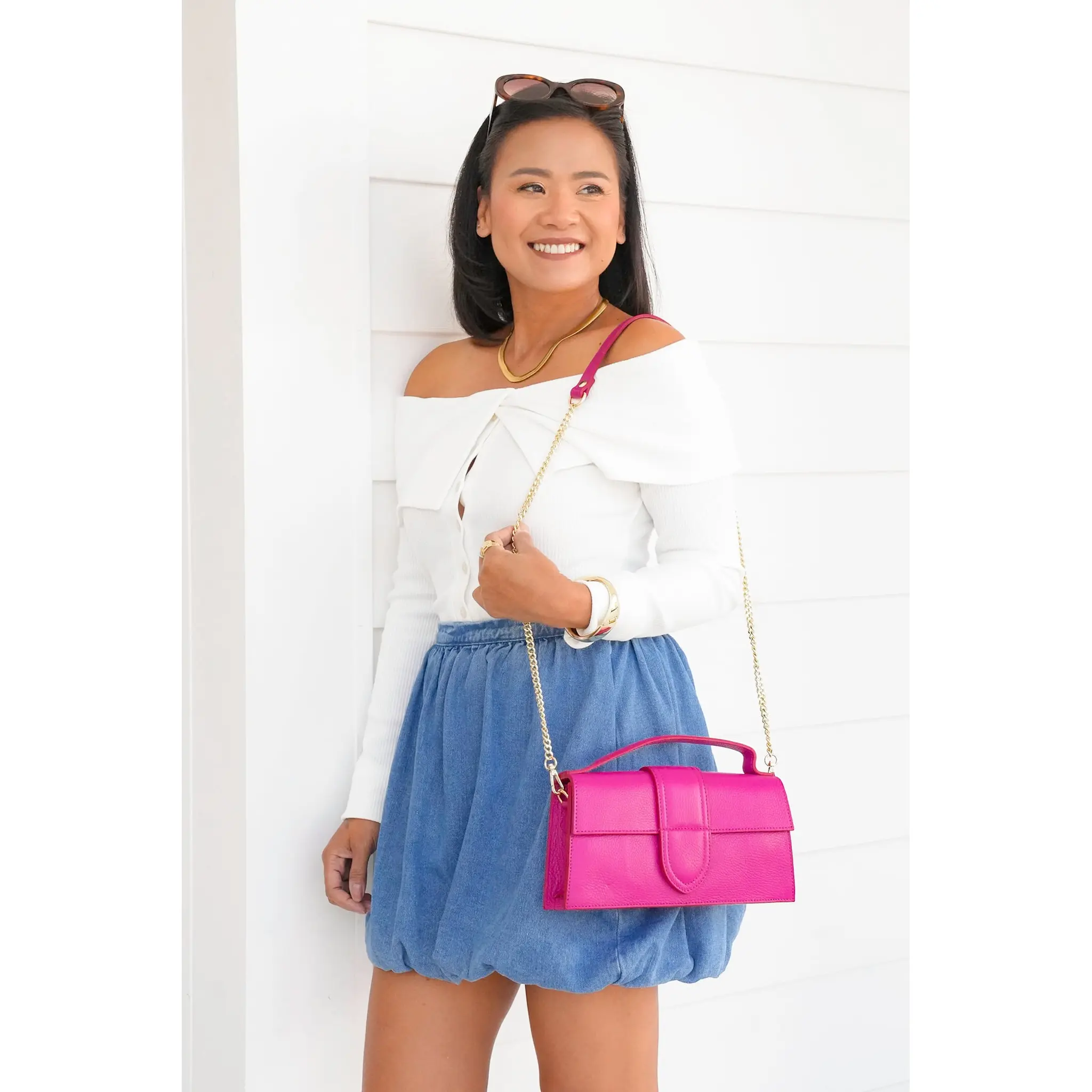 Genuine Italian Leather Satchel Bag